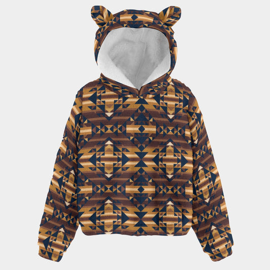 Maroon Cloud Youth Hoodie With Ears