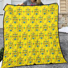 Load image into Gallery viewer, Dakota Damask Yellow Lightweight Quilt
