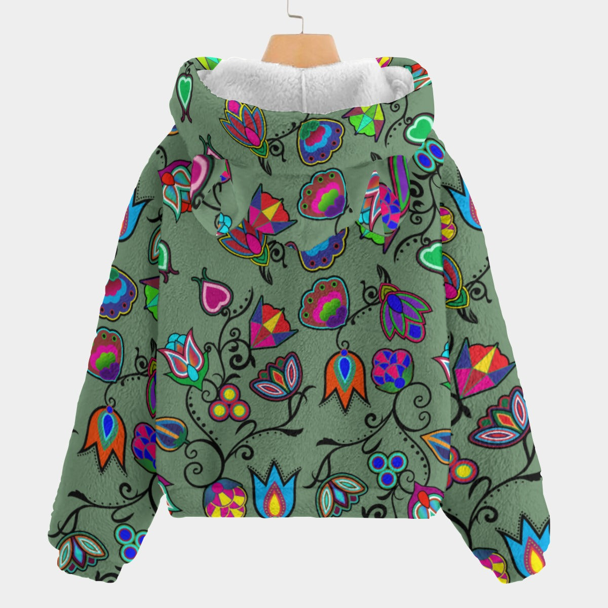 Indigenous Paisley Dark Sea Youth Hoodie With Ears