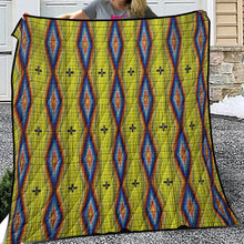 Load image into Gallery viewer, Diamond in the Bluff Yellow Lightweight Quilt
