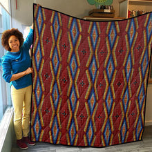 Load image into Gallery viewer, Diamond in the Bluff Red Lightweight Quilt
