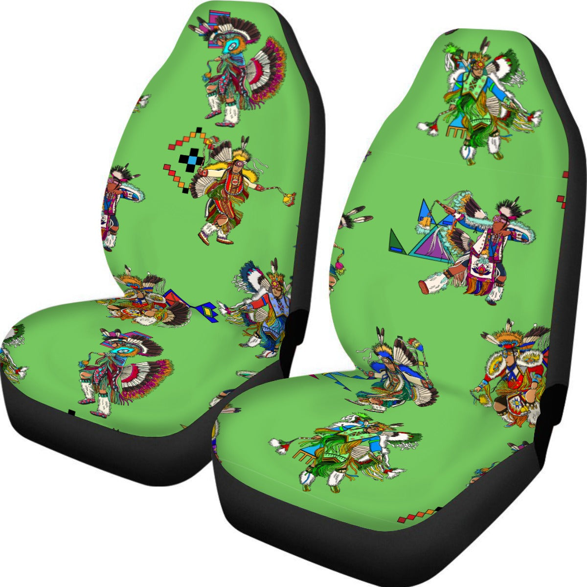 Men's Fancy Dancers Grass Universal Car Seat Cover With Thickened Back