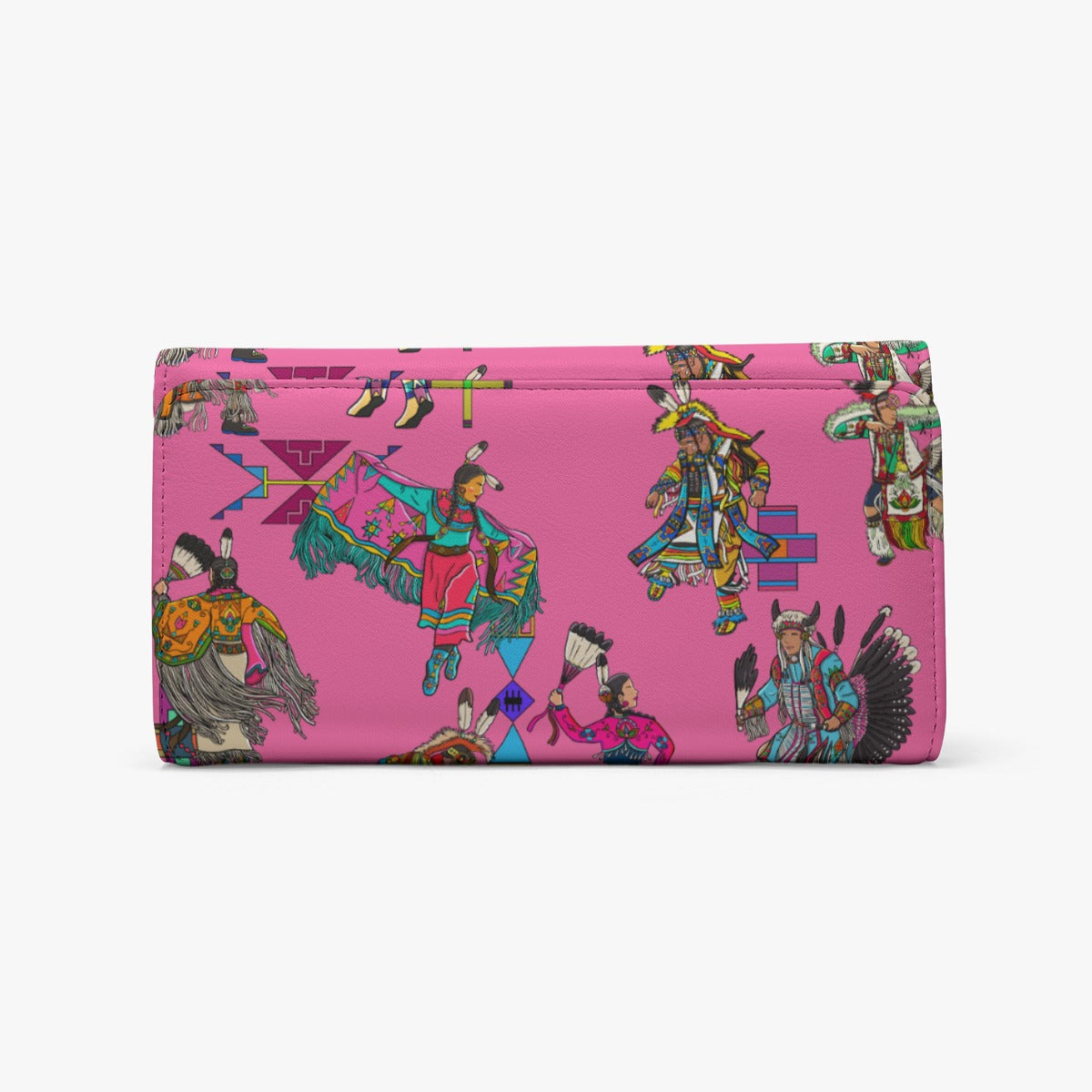 Grand Entry Dancers Pink Foldable Wallet