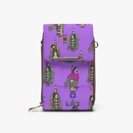 Women's Tradish Dancers Purple Mobile Phone Chest Bag