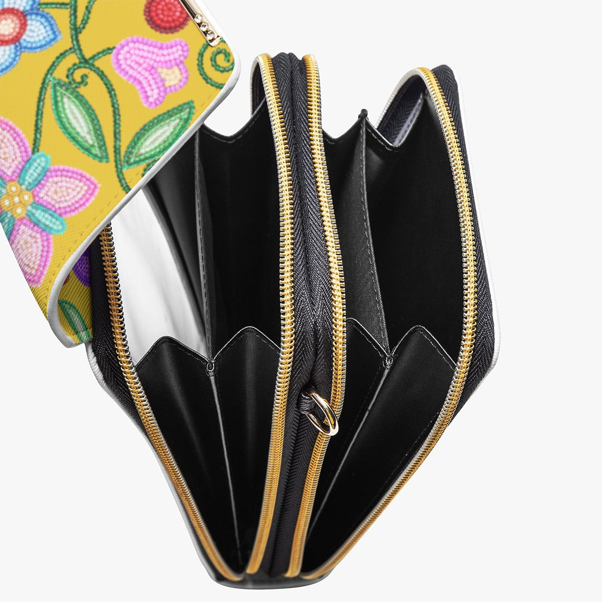 Petal Harmony Ochre Phone Bag