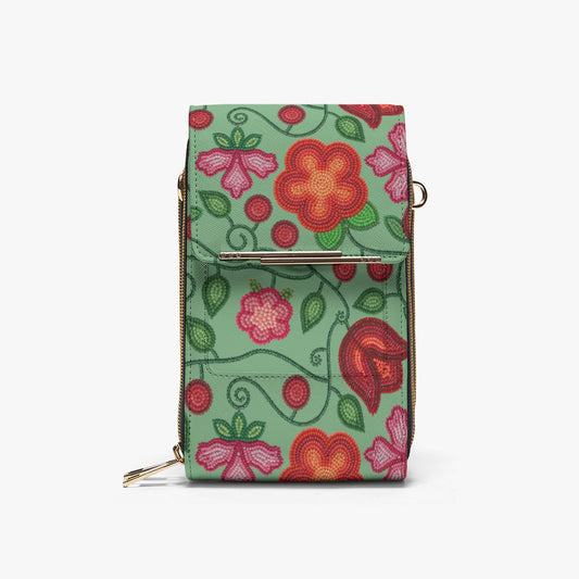 Rose Reverie Green Phone Bag