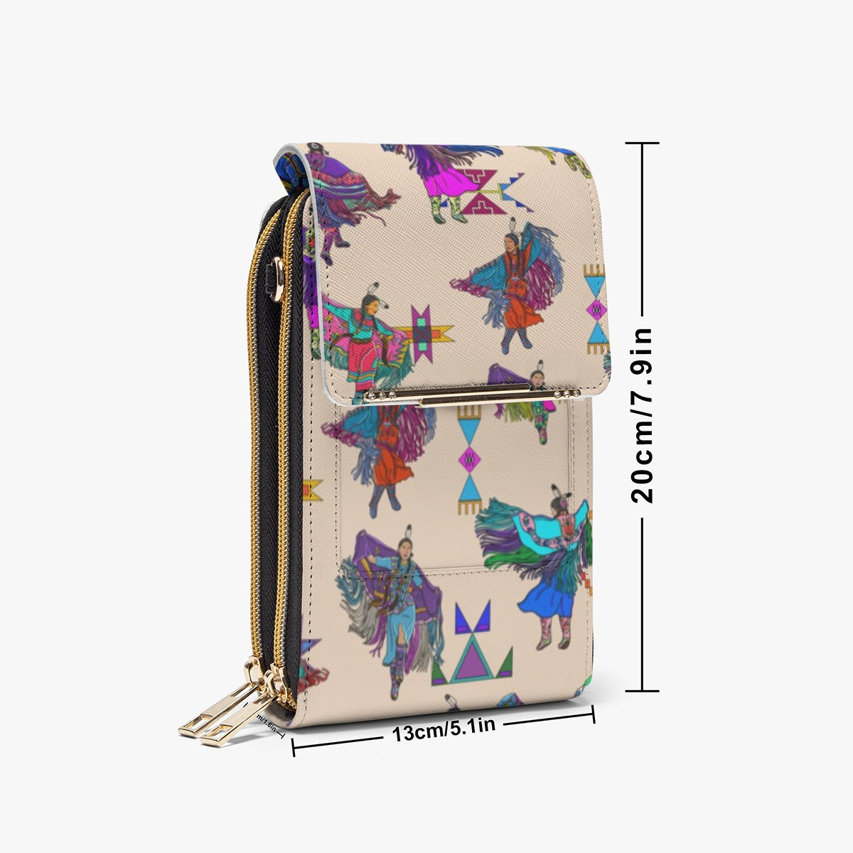 Women's Fancy Dancers Muslin Mobile Phone Chest Bag