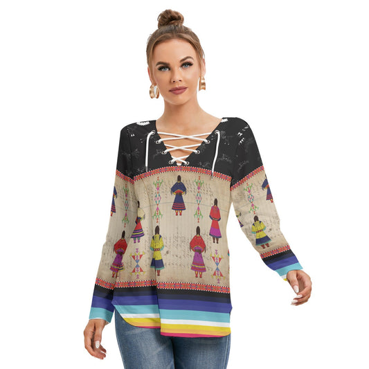 Ledger Round Dance Midnight Tie Sweatshirt