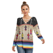 Load image into Gallery viewer, Ledger Round Dance Midnight Tie Sweatshirt
