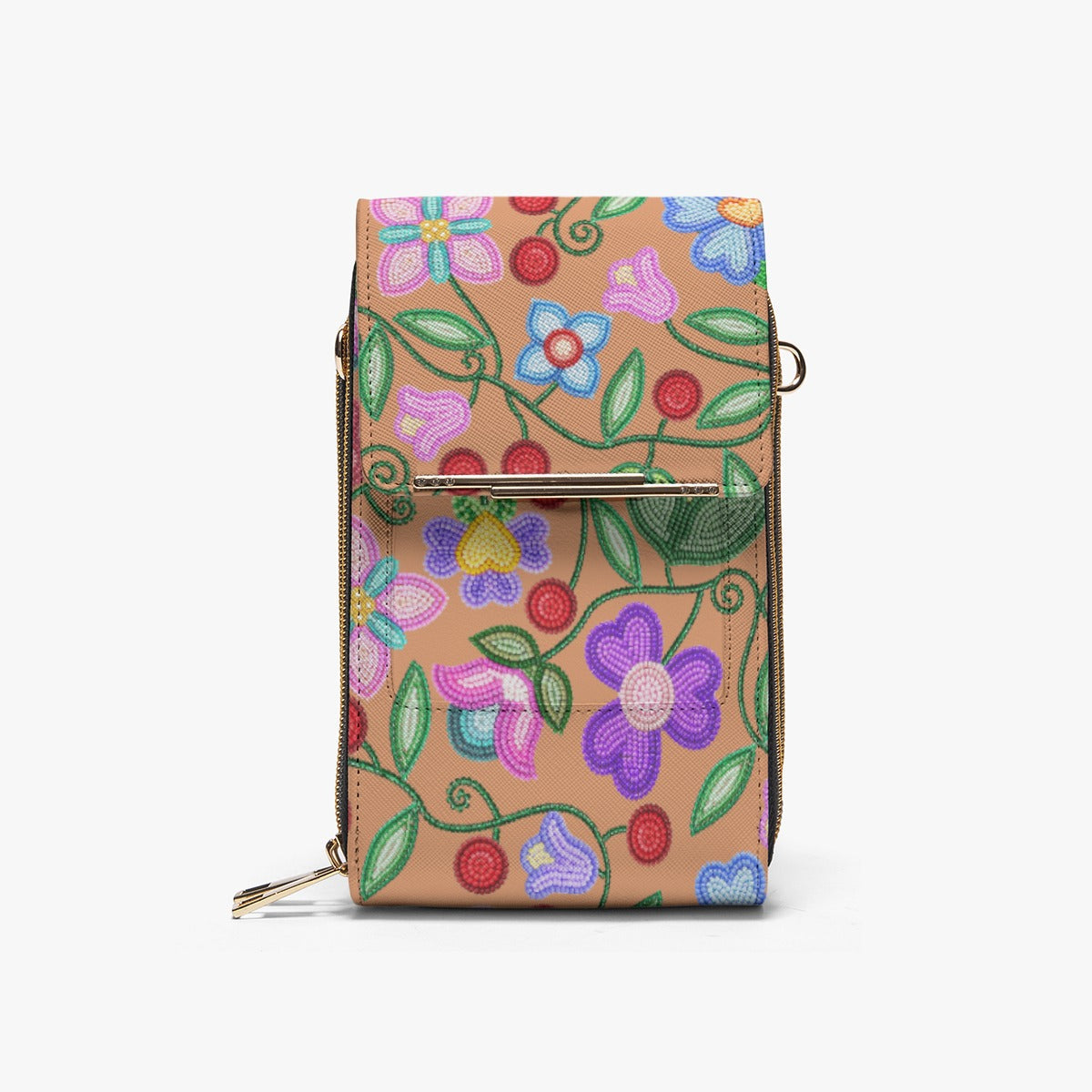 Petal Harmony Terracotta Phone Bag