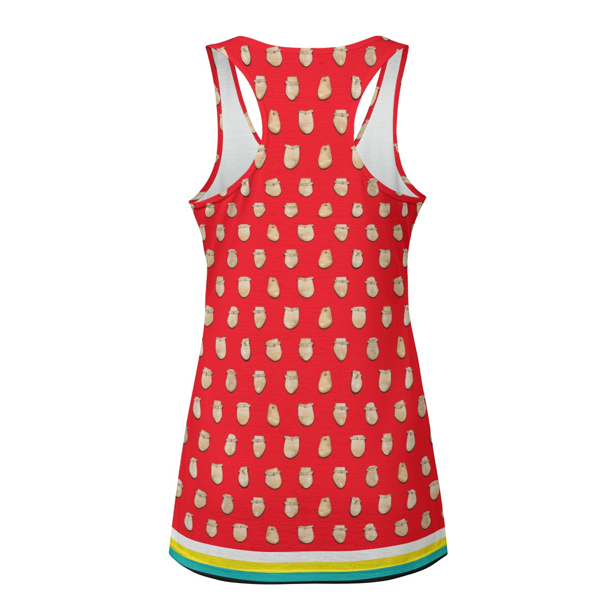 Elk Teeth on Red Eco Tank Top