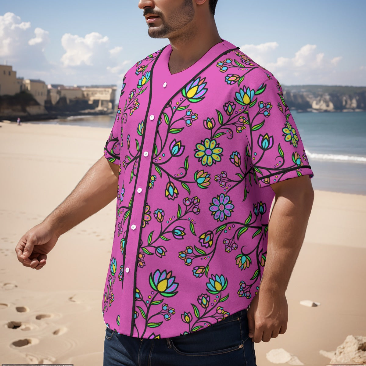 Cosmic Whisper Pastel Passion Short Sleeve Baseball Jersey