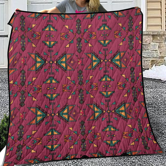 Arrow Dawn Maroon Lightweight & Breathable Quilt