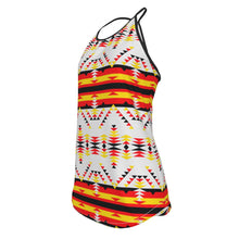 Load image into Gallery viewer, Visions of Peace Directions Criss-Cross Open Back Tank Top
