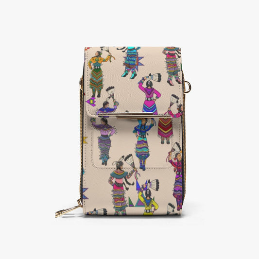 Women's Jingle Dancers Muslin Mobile Phone Chest Bag