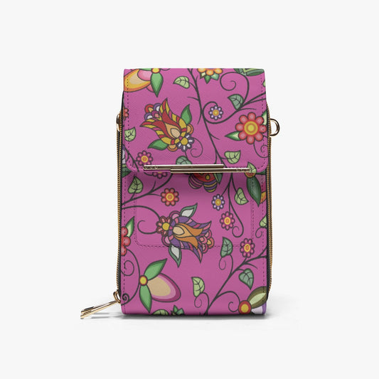 Heartbeat Petals Pink Mobile Phone Chest Bag