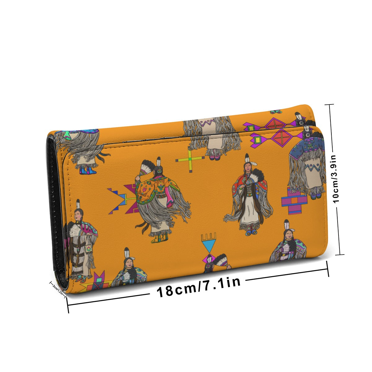Women's Tradish Dancers Orange Foldable Wallet