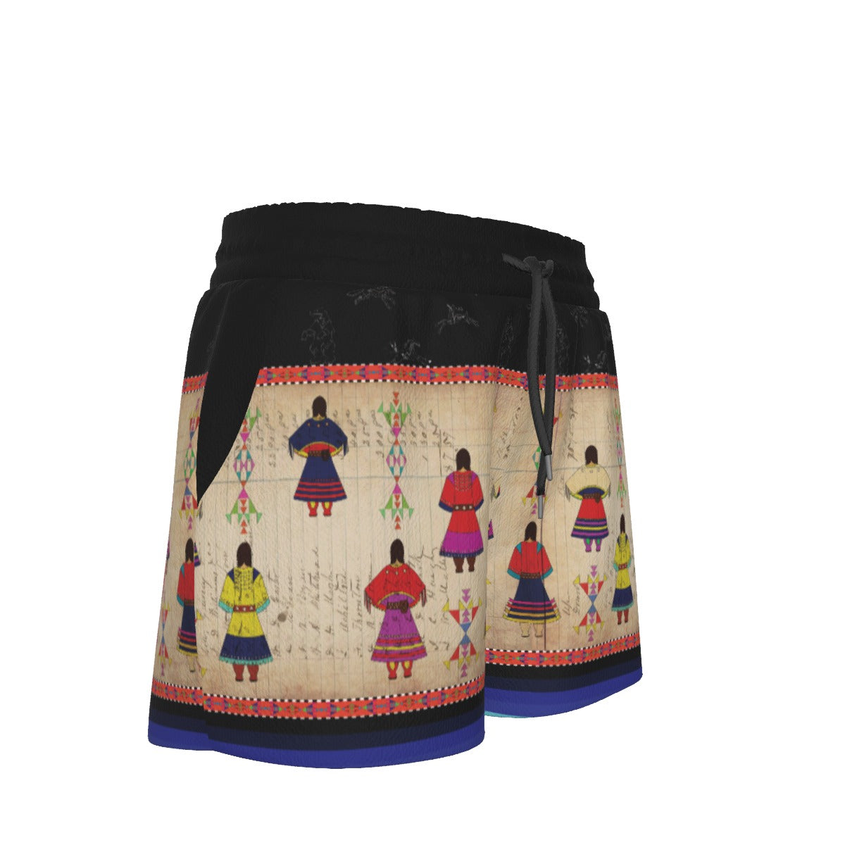 Ledger Round Dance Midnight Women's Shorts