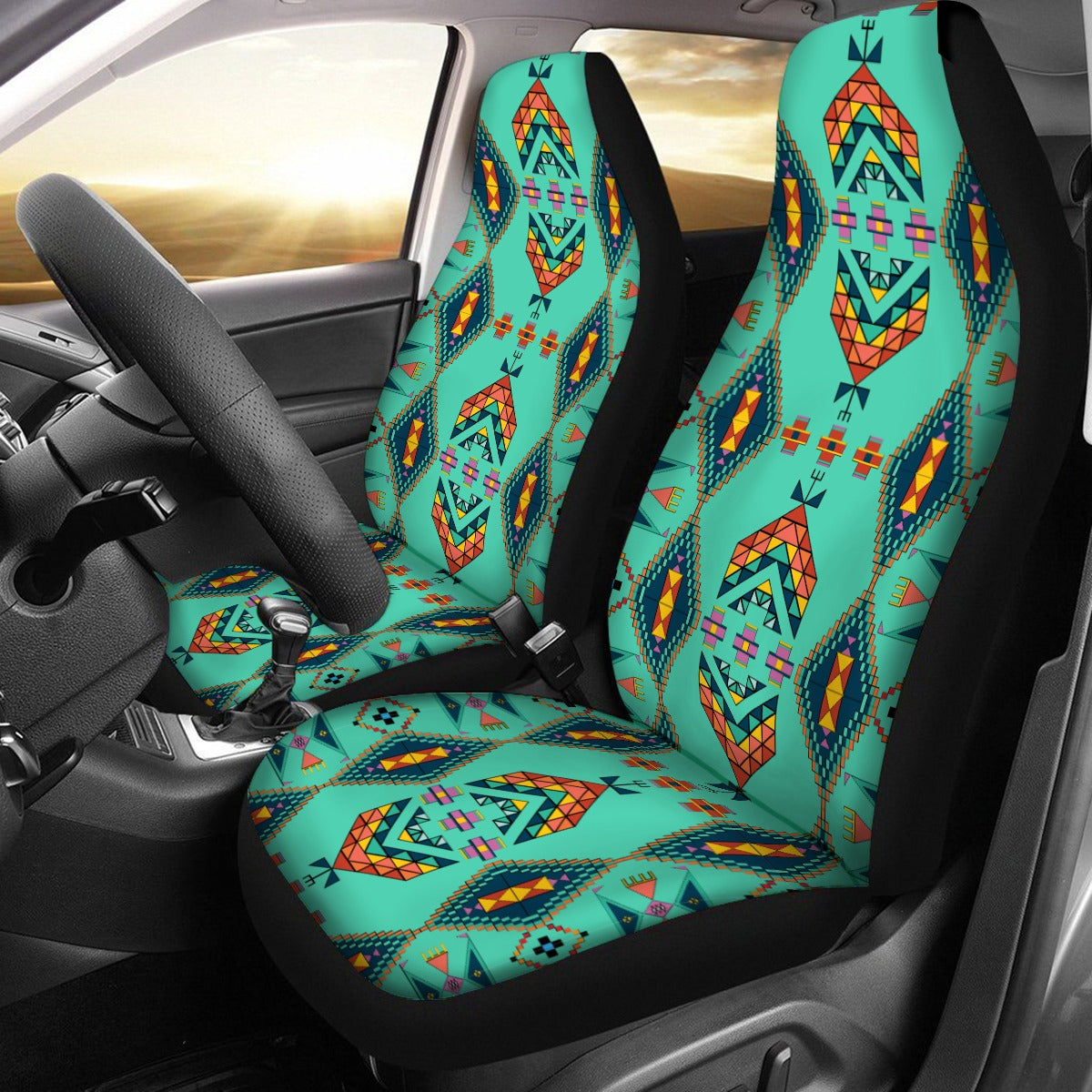 Travois Tipi Smoky Sky Universal Car Seat Cover With Thickened Back