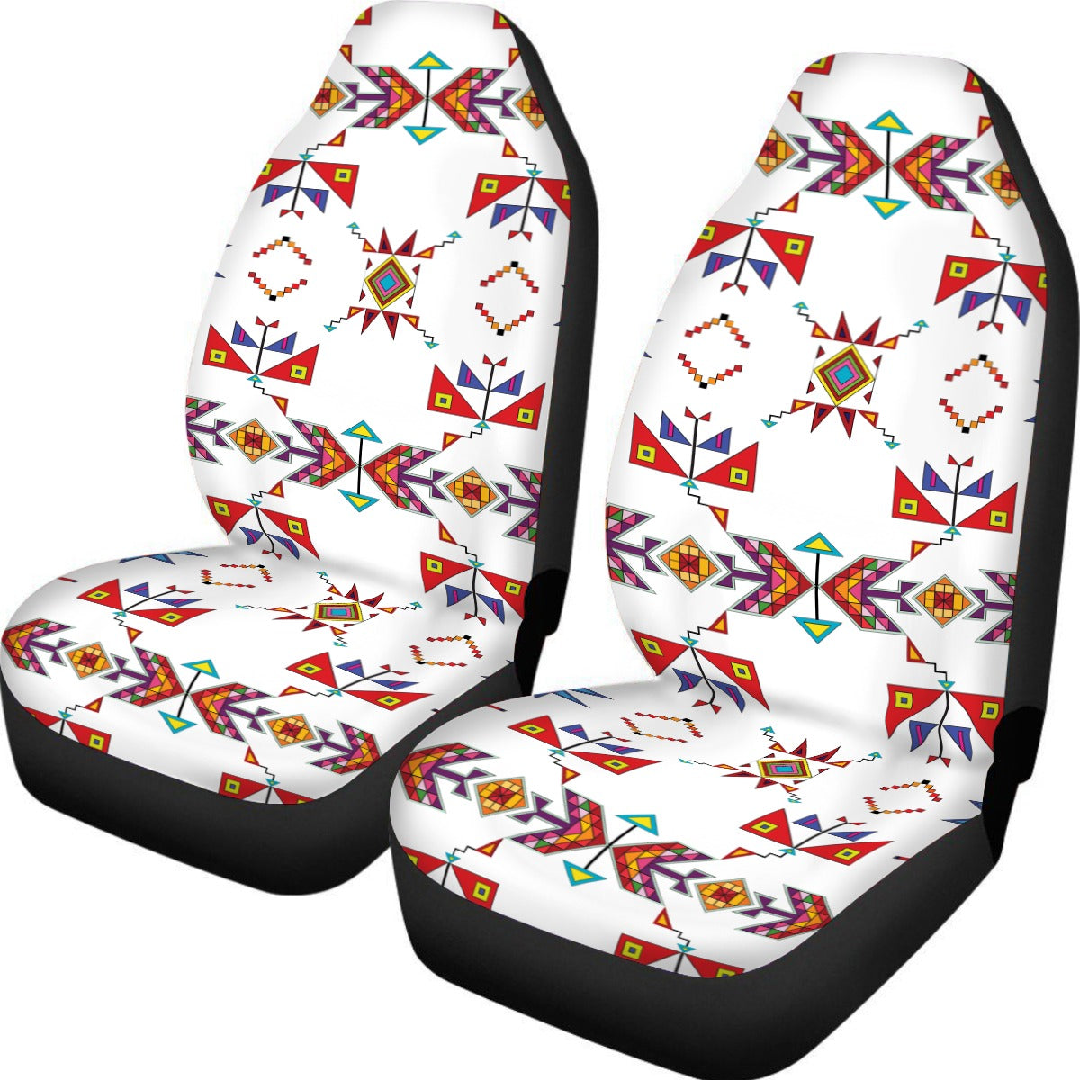 Scattered Generations White Universal Car Seat Cover With Thickened Back