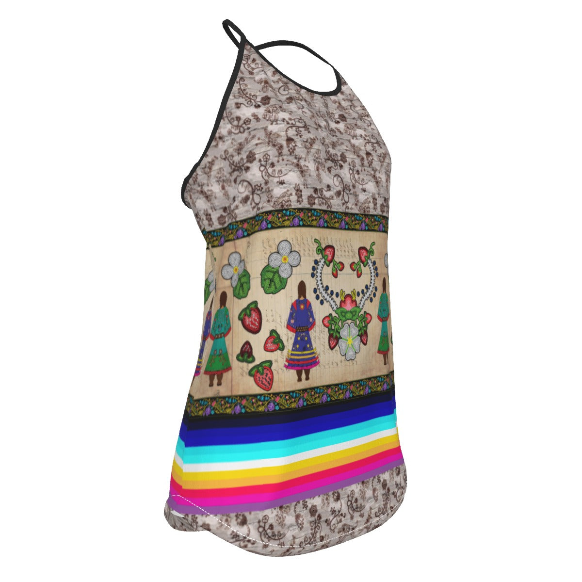 Auntie's Gifts Criss-Cross Open Back Tank Top