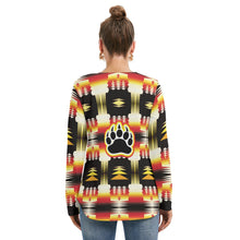 Load image into Gallery viewer, Medicine Wheel Sage Bearpaw Tie Sweatshirt
