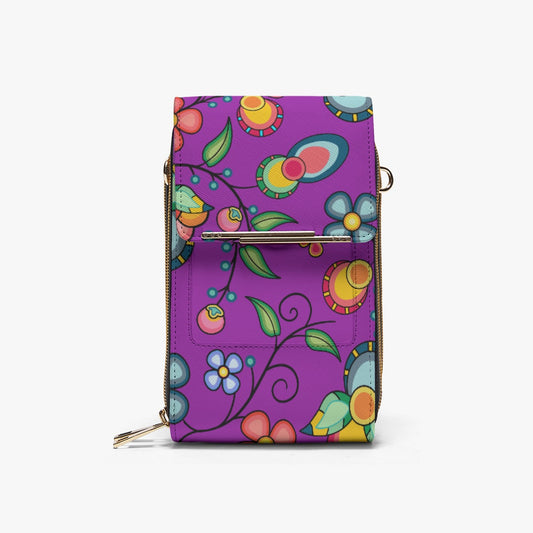 Floral Bounty Purple Mobile Phone Chest Bag