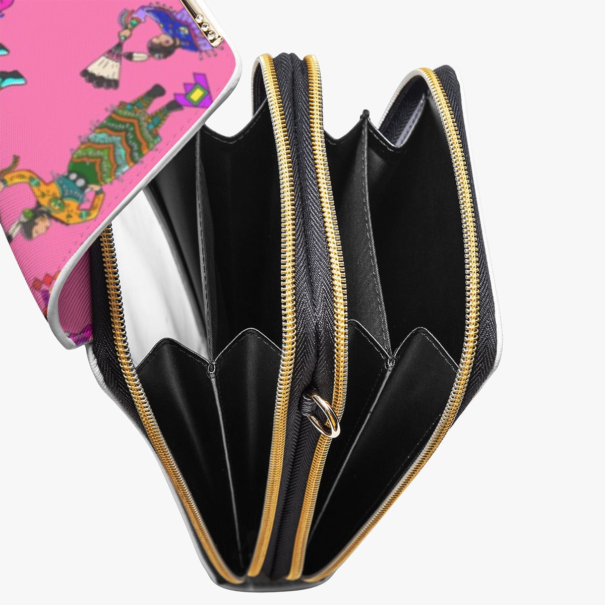 Women's Jingle Dancers Pink Mobile Phone Chest Bag