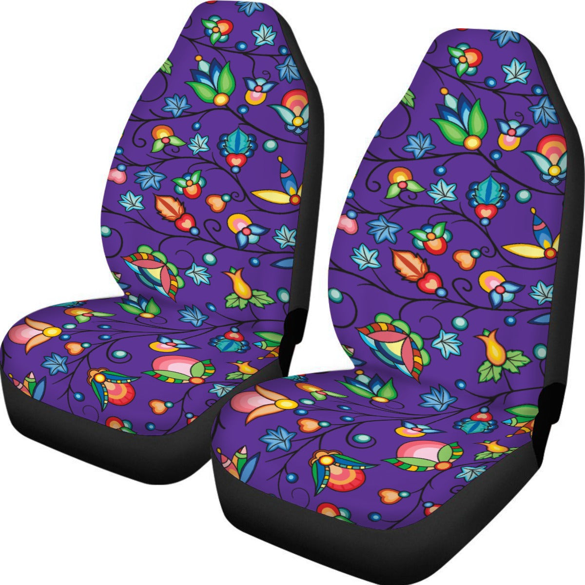 Prairie Plains Spirit Mighnight Purple Universal Car Seat Cover With Thickened Back