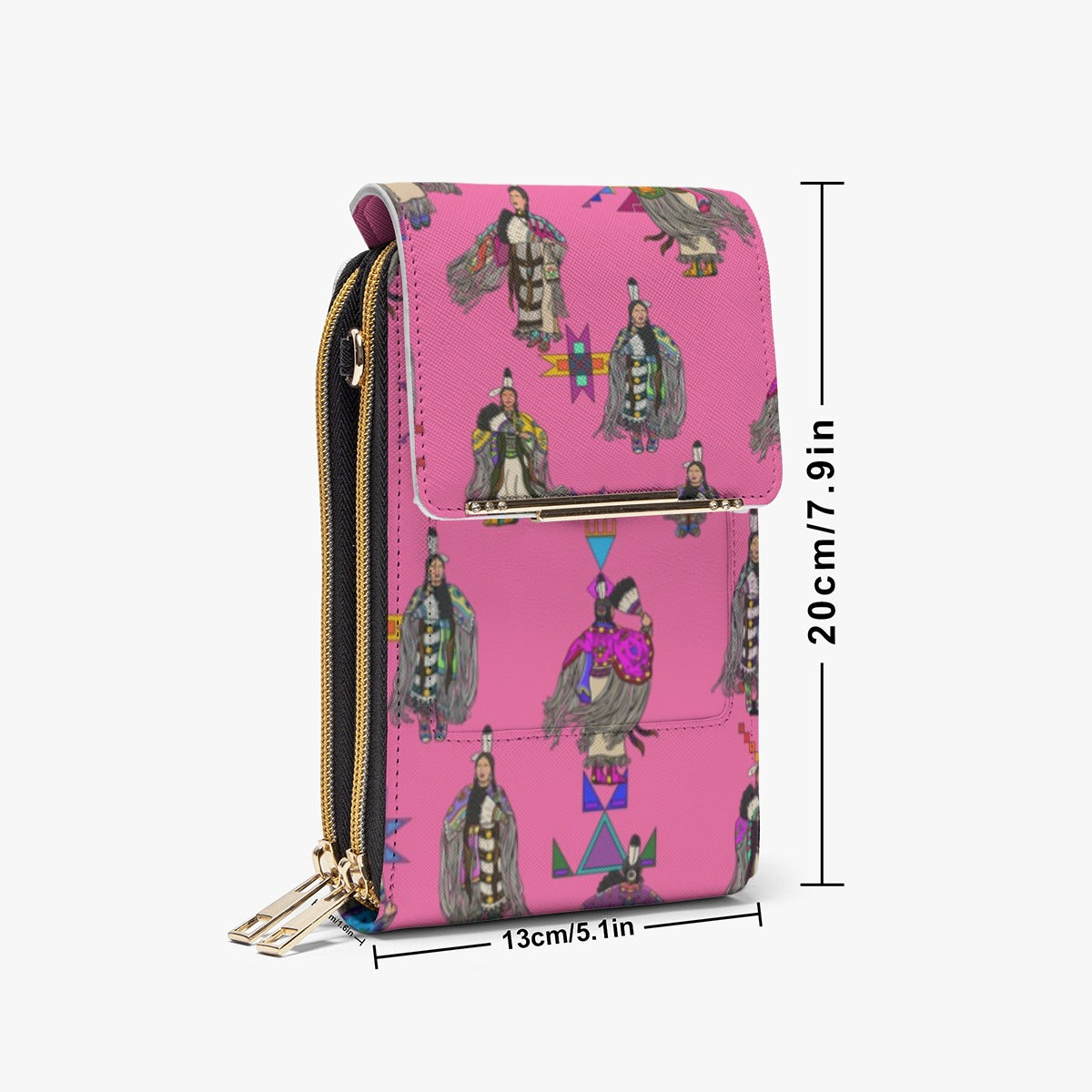 Women's Tradish Dancers Pink Mobile Phone Chest Bag