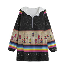 Load image into Gallery viewer, Ledger Round Dance Midnight Long Windbreaker
