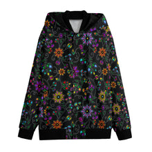 Load image into Gallery viewer, Prairie Paintbrush Black Varsity Jacket
