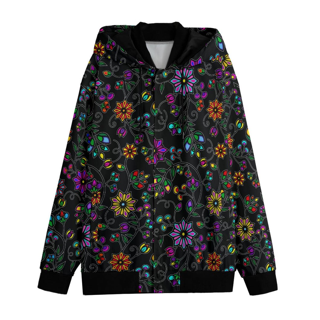 Prairie Paintbrush Black Varsity Jacket