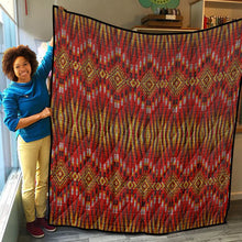 Load image into Gallery viewer, Fire Feather Red Lightweight Quilt
