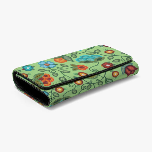 Prairie Fire Petals Sage Wallet