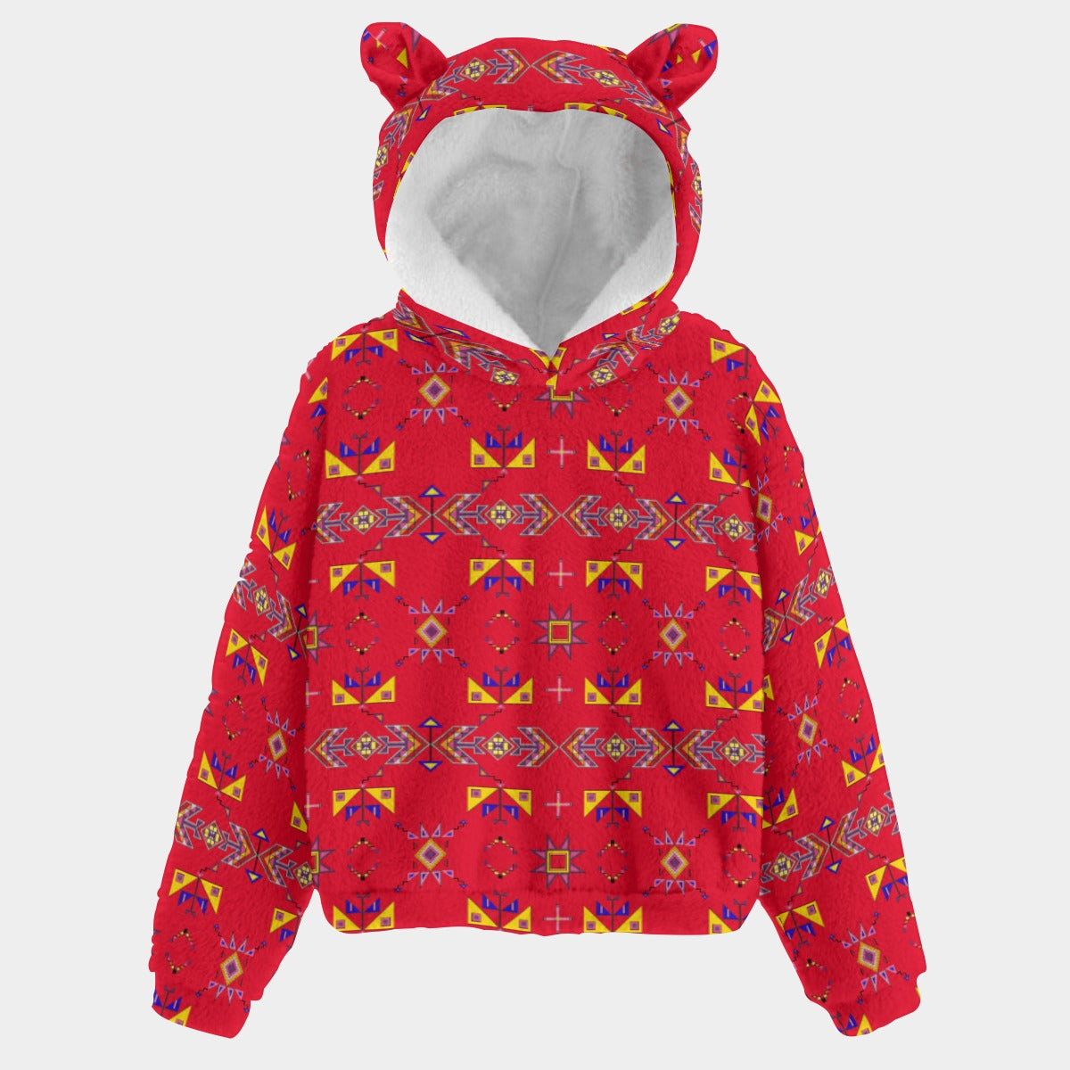 Scattered Generations Red Youth Hoodie With Ears
