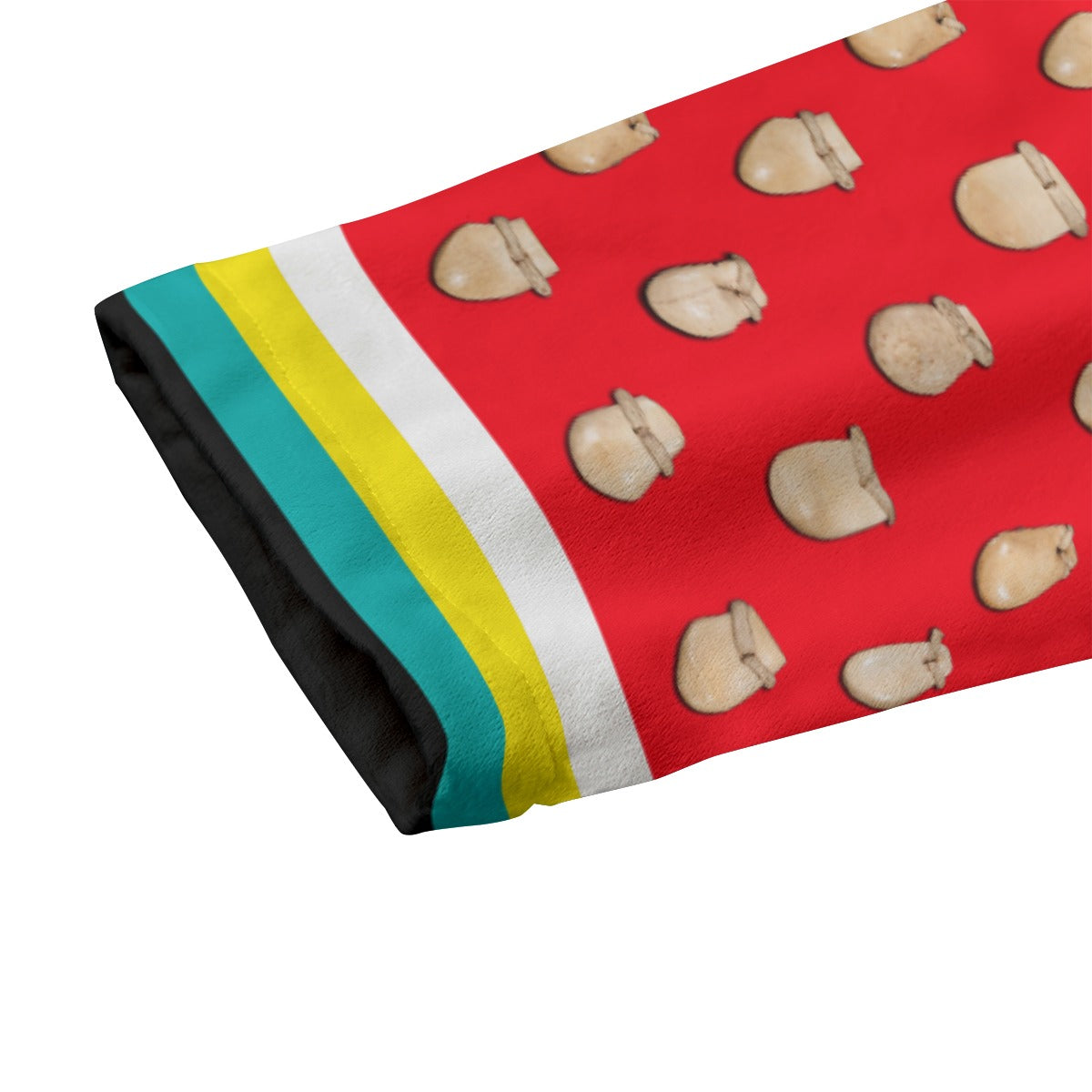 Elk Teeth on Red Kid's Plush Windbreaker