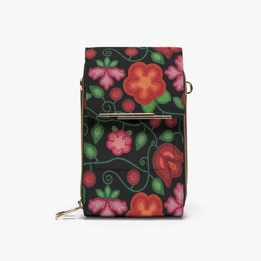 Rose Reverie Black Phone Bag