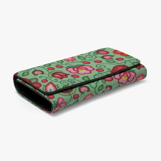 Rose Reverie Green Wallet