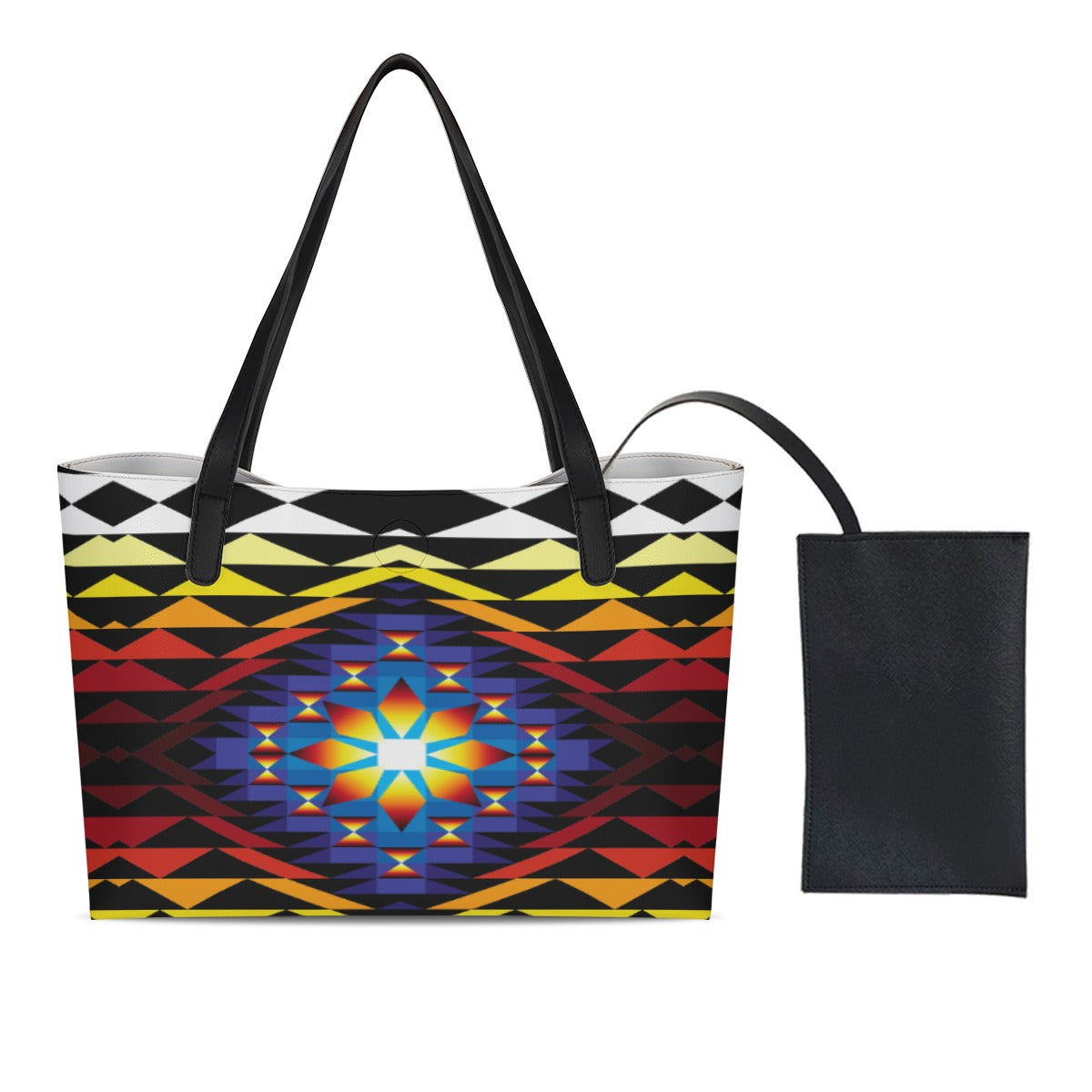 Sunset Blanket Shopping Tote Bag With Mini Purse