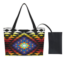 Load image into Gallery viewer, Sunset Blanket Shopping Tote Bag With Mini Purse
