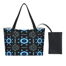 Load image into Gallery viewer, Rising Star Wolf Moon Shopping Tote Bag With Mini Purse
