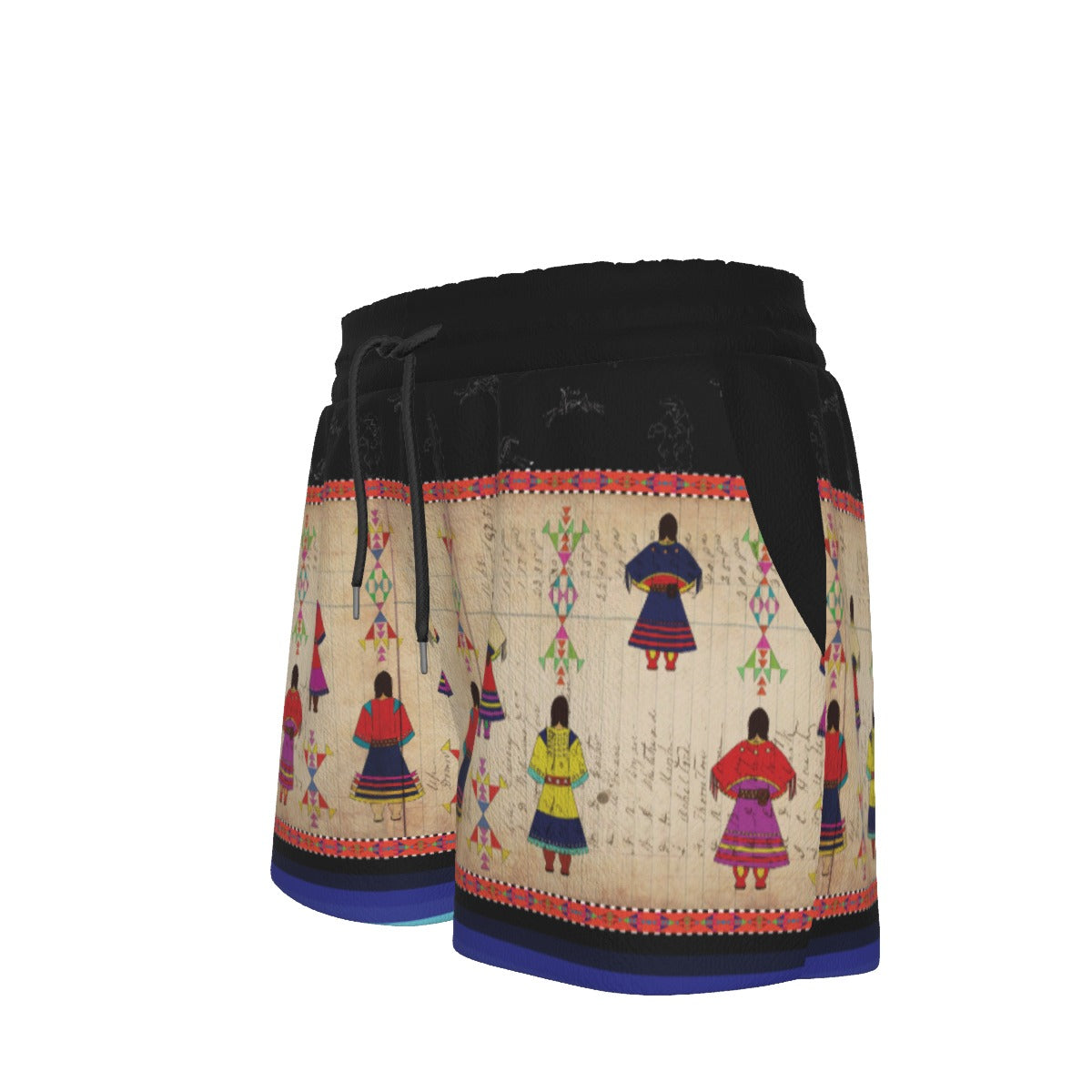 Ledger Round Dance Midnight Women's Shorts