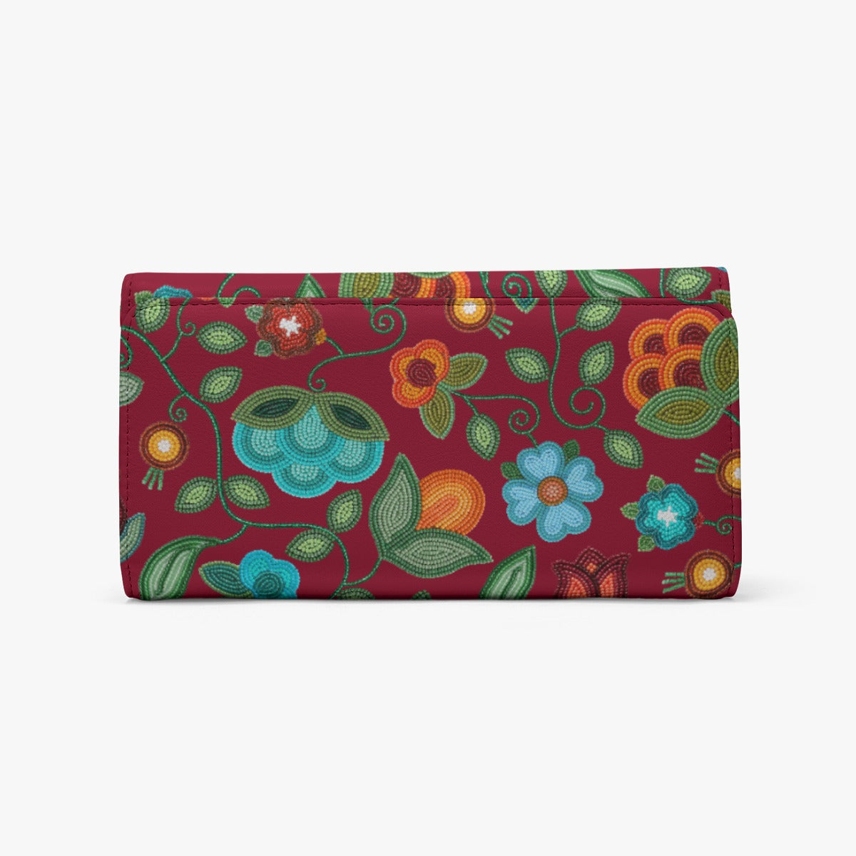 Prairie Fire Petals Red Wallet