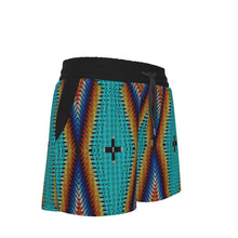 Load image into Gallery viewer, Diamond in the Bluff Turquoise Women&#39;s Shorts
