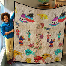 Load image into Gallery viewer, Floral Ledger Way of Life Lightweight Quilt
