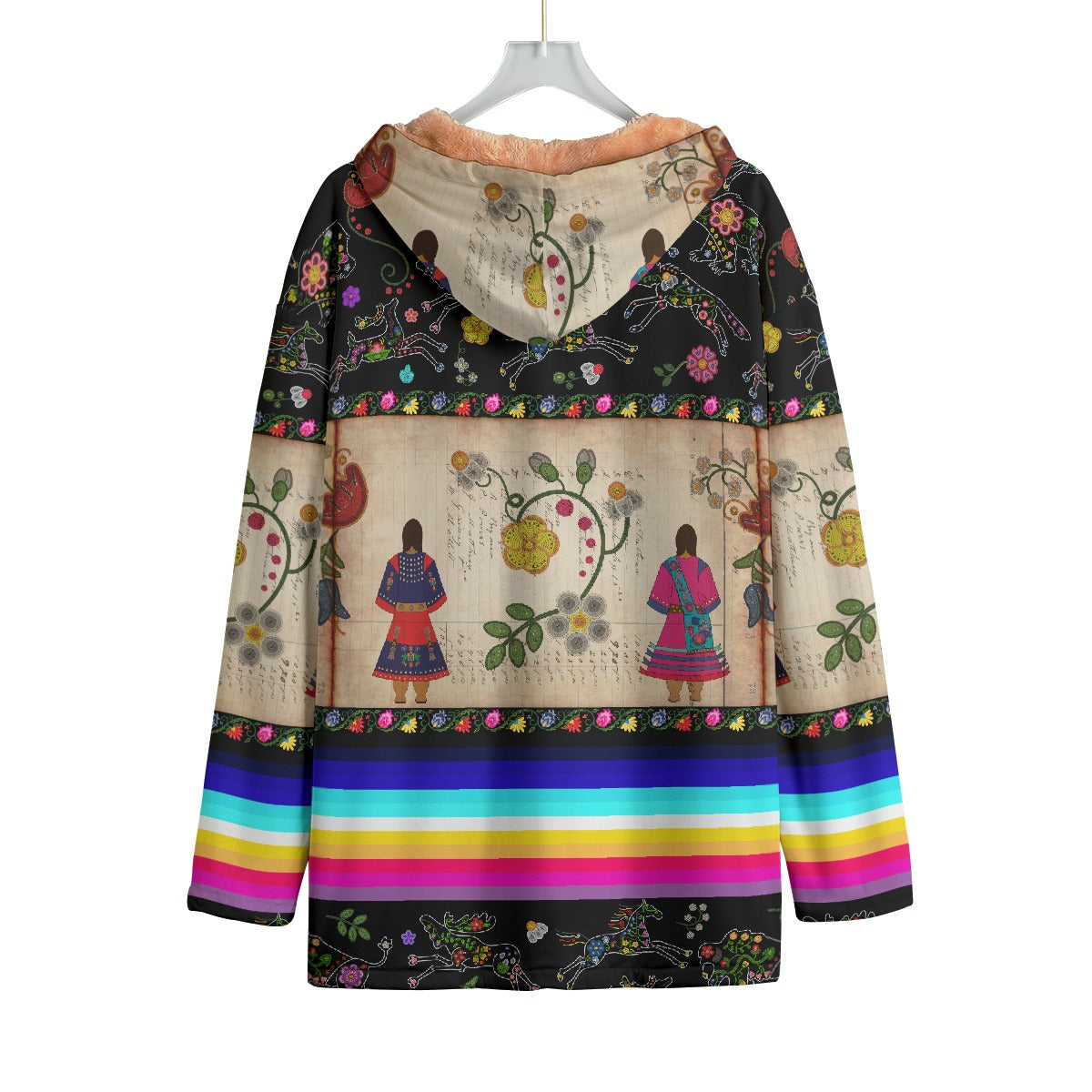 Floral Ledger Sisters Kid's Plush Windbreaker