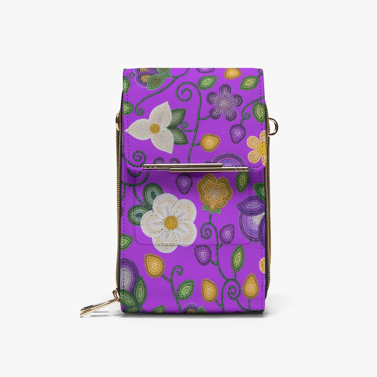 Midnight Moss Bloom Purple Phone Bag