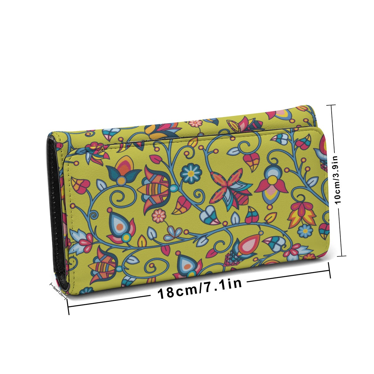 Thorny Path Yellow Foldable Wallet