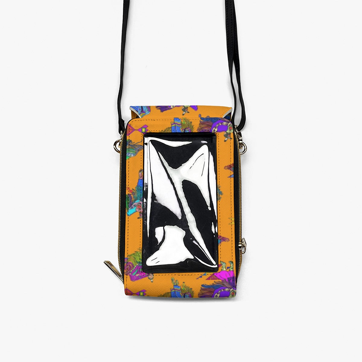 Women's Fancy Dancers Orange Mobile Phone Chest Bag